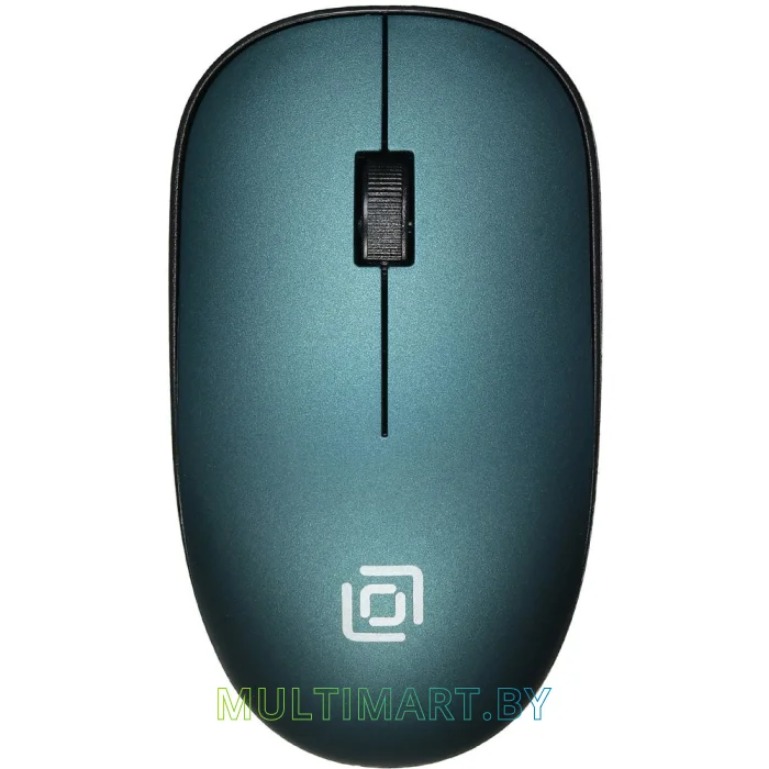 Мышь Оклик 515MW (черный/зеленый)